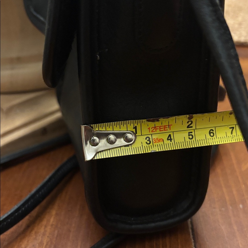 Coach vintage Black Leather Scooter Crossbody Bag 9893 - Picture 14 of 16